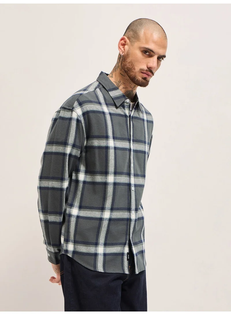 THE BEAR HOUSE  Men’s Long Sleeve Shirt – Classic, Comfortable and Stylish Essential for Work, Travel or Casual Outings for Men | Best Price UAE