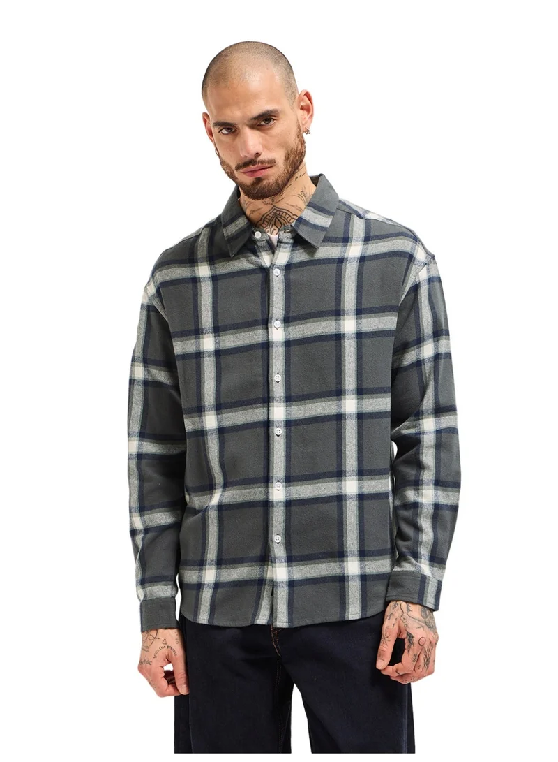 THE BEAR HOUSE  Men’s Long Sleeve Shirt – Classic, Comfortable and Stylish Essential for Work, Travel or Casual Outings for Men | Best Price UAE