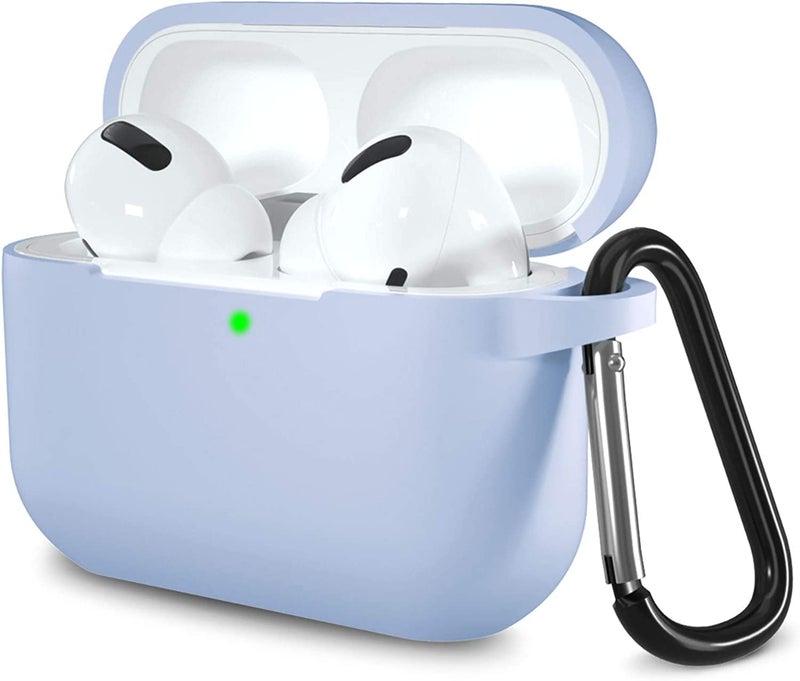 Lerobo Compatible with AirPods Pro 2 Case Cover,Shockproof Full Protective Cover Case for Airpod Pro Supports Wireless Charging with Carabiner Front LED Visible,Lilac - Image 1