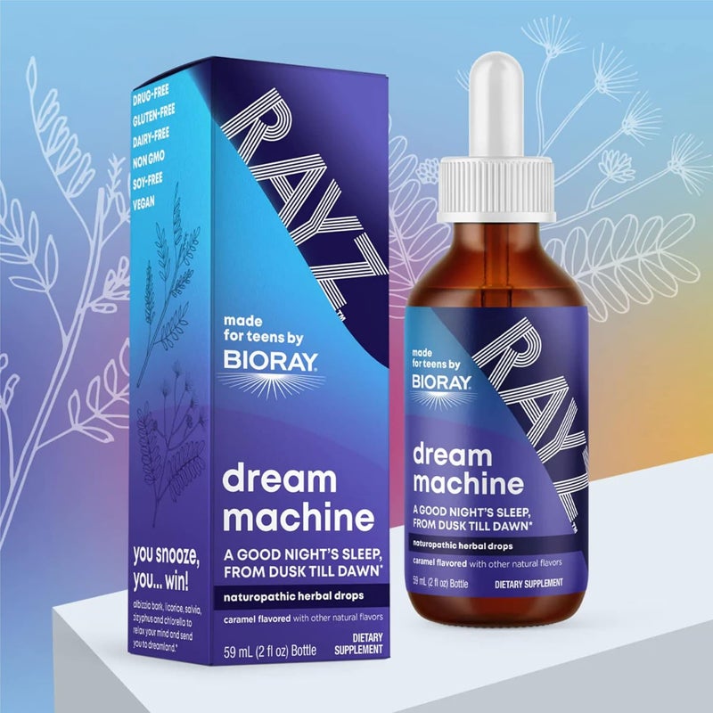 BIORAY RAYZ Dream Machine Caramel Flavor  2 fl oz  Relaxation Support for Teens 1218 Years Old - Image 4