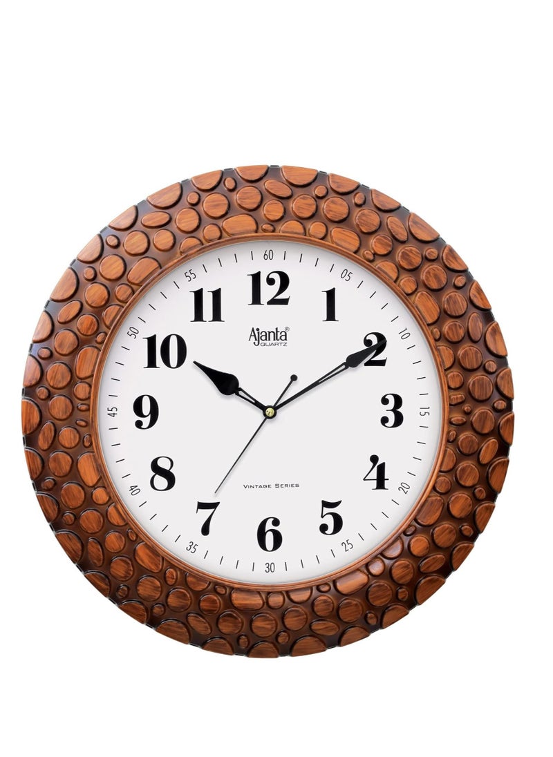 Ajanta Wall Clock 14 Inches Vintage Wall Clock (Maple Color)  - Image 1