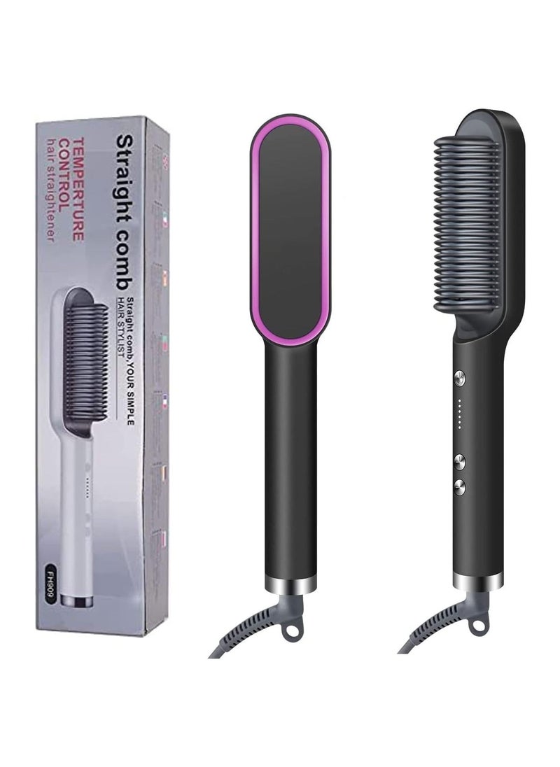 DubaiGallery Hair Straightener Comb for Women & Men, Hair Styler, Straightener machine Brush Heating Electric Straightener with 5 Temperature Control Hair Straightener For Women  - Image 2