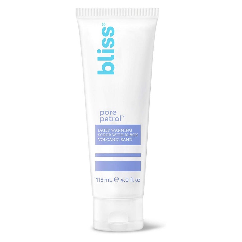 BLISS Bliss Pore Patrol Warming Daily Purifying Scrub - 4.0 Fl Oz - Oil-Free Exfoliating Scrub - Safe for Sensitive Skin- Visibly Minimizes Pores - Clean- Vegan & Cruelty-Free
