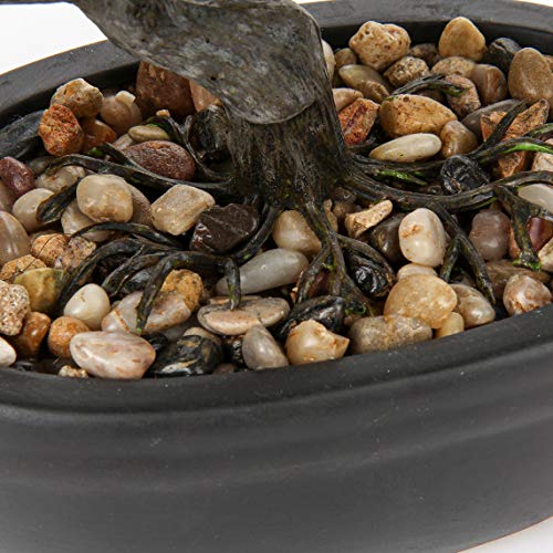 Briful Artificial Bonsai Tree Juniper Faux Plants Indoor Small Fake Plants Decor with Ceramic Pots for Home Table Office Desk Bathroom Shelf Bedroom Living Room Farmhouse Decorations - Image 4