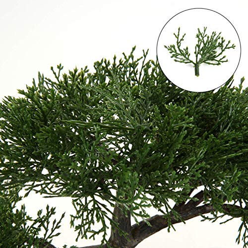 Briful Artificial Bonsai Tree Juniper Faux Plants Indoor Small Fake Plants Decor with Ceramic Pots for Home Table Office Desk Bathroom Shelf Bedroom Living Room Farmhouse Decorations - Image 5