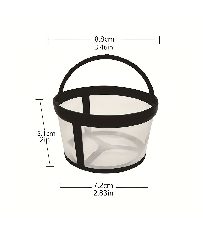 Reusable Coffee Filter Basket Two Boxes Nylon Drip For Round Coffee Machine - Image 5