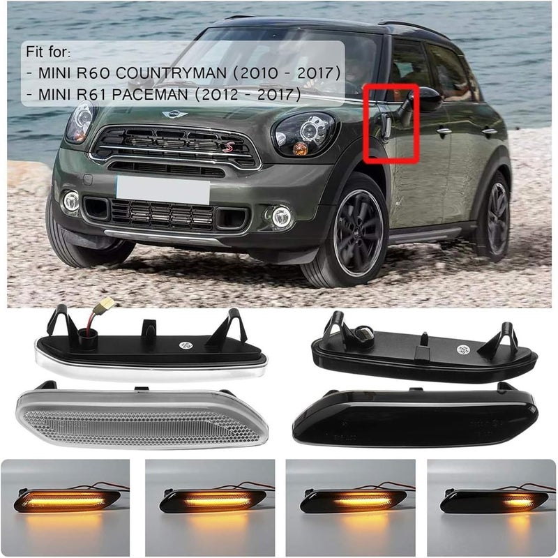 QASULER Dynamic Turn Signal Light for MINI - Image 4