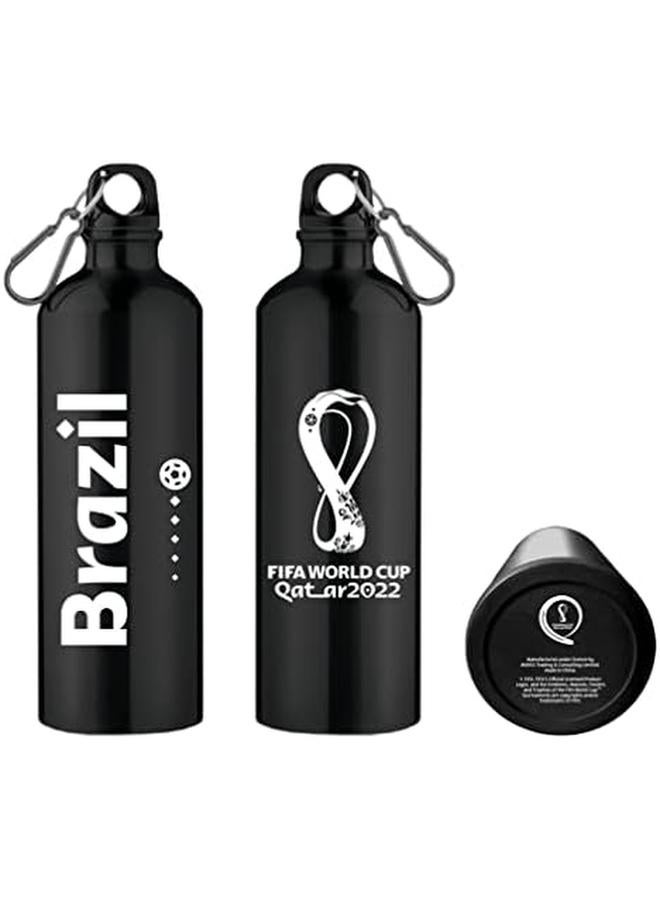 فيفا زجاجة مياه ألومنيوم مطبوعة برسومات جرافيكية سعة 750 مل برازيلية - Image 4