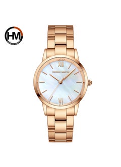 Hannah Martin Quartz Ladies Watch Waterproof Shell Dial 1221F rose gold
