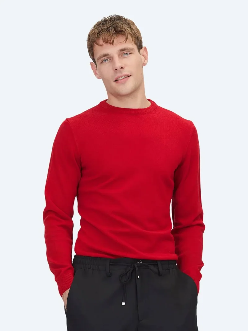 Kip Red Knitwear Sweatshirt