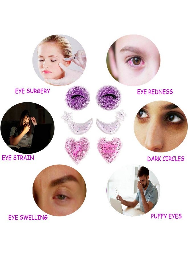 coldchill Gel Eye Ice Pack Cooling Eye Pad Cooling Eye Masks Hot ＆ Cold Treatment For Eye Strain Eye Swelling Eye Redness Puffy Eyes Dark Circles Smooth Fine Lines And Eye Recover Surgery. 6 Pcs - Image 3