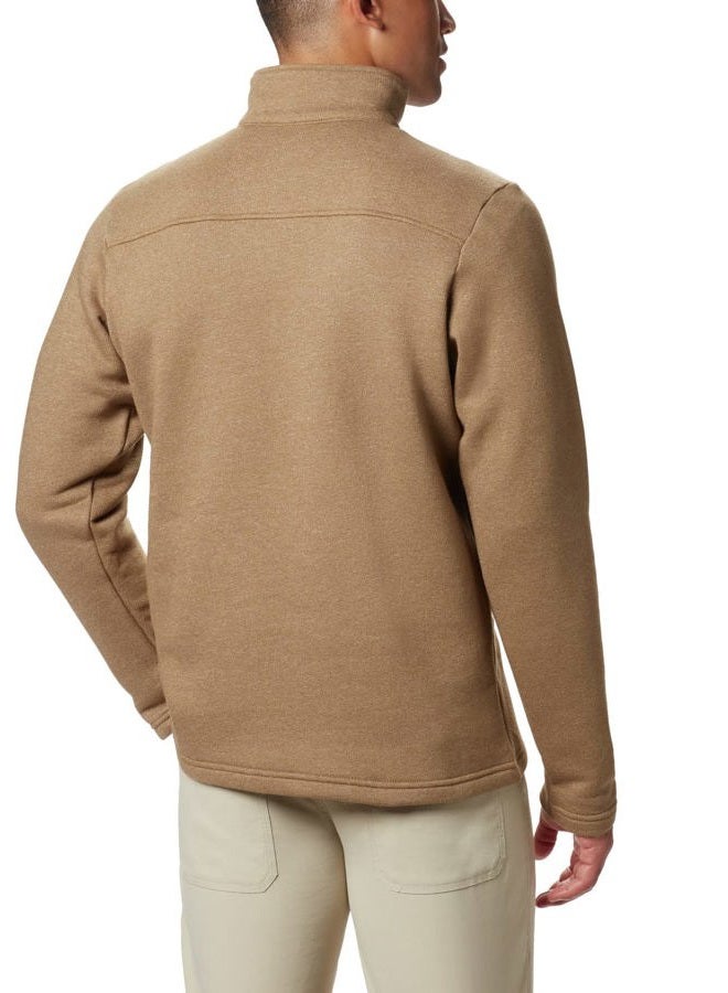 Columbia Men's Hart Mountain III Big & Tall Half Zip Pullover Sweater, Delta Heather, 4X - Image 2