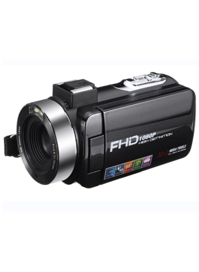 Generic 30 Million Pixel Digital Camera 1080p HD Screen Display DV Camcorder-Body Color:Standard English Black + 32g Memory Card  - Image 1