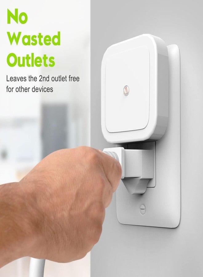 Desidiya مصباح ديسيديا، عبوة من قطعتين، إضاءة بمستشعر لغرفة النوم بجانب السرير | مصابيح LED ذكية ذاتية التشغيل، موفرة للطاقة، 0.5 واط، مناسبة للسلالم والمطابخ والحمامات - بولي كربونات، أبيض - Image 3