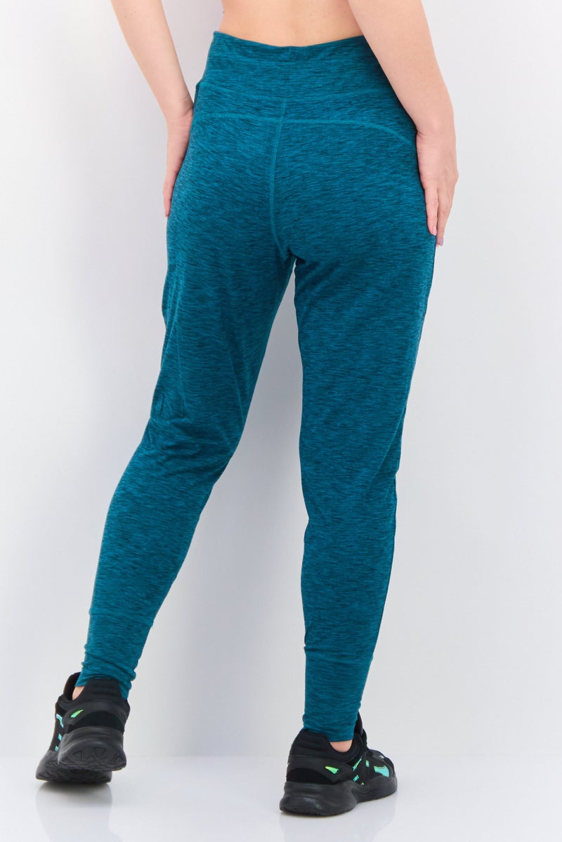 NINE WEST Women Sportswear Fit Training Jogger Pants, Heather Teal Green - Image 2