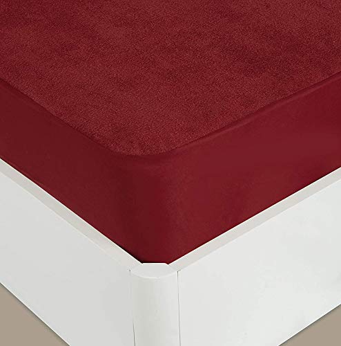 Rajasthan Crafts Rajasthan Crafts Cotton Terry Mattress Protector, 100% Waterproof Mattress Cover, Ultra Soft Cooling Mattress Encasement, Hypoallergenic Vinyl-Free Mattress Pad, Deep Pocket Skirt Fit 12 inch  - Image 2