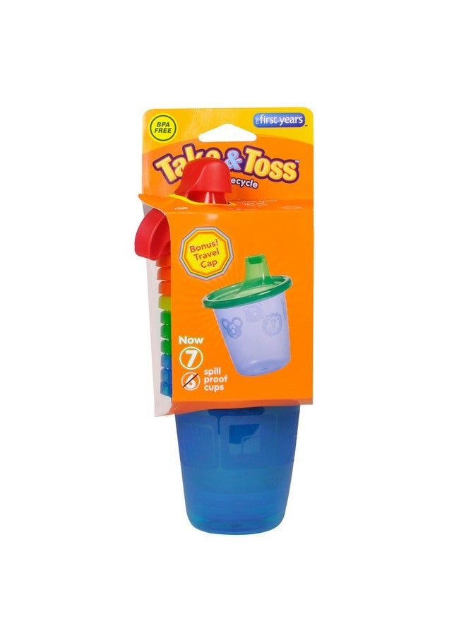 the FIRST years Take & Toss Spillproof 7 Ounce Cups 6 Ea Assorted Colors Colors May Vary 7 Ounce - Image 3