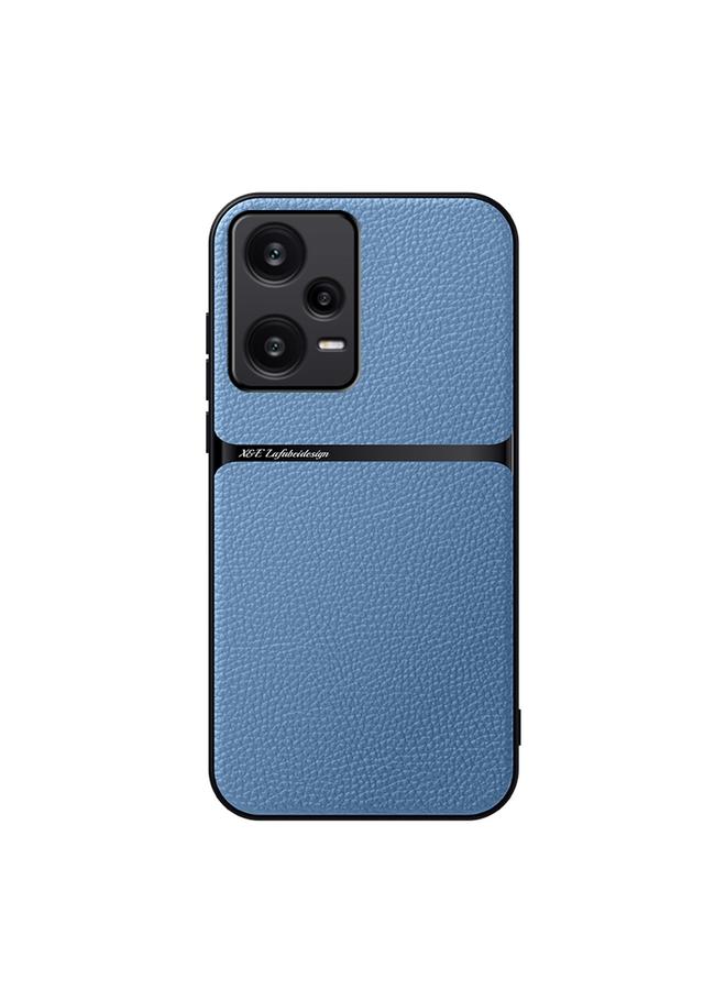 اس-توب جراب لهاتف Redmi Note 12 Pro 5G Global Litchi Leather Magnetic Cover Full Cover Waterproof Phone Case - Image 1