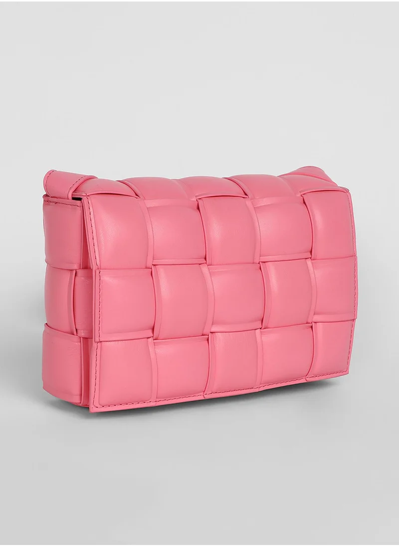 Haute Sauce The Puffy Interwine Sling Bag - Rouge Pink