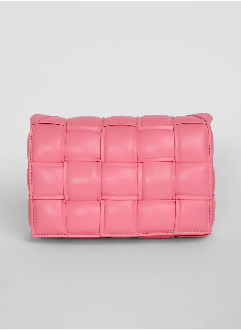 Haute Sauce The Puffy Interwine Sling Bag - Rouge Pink