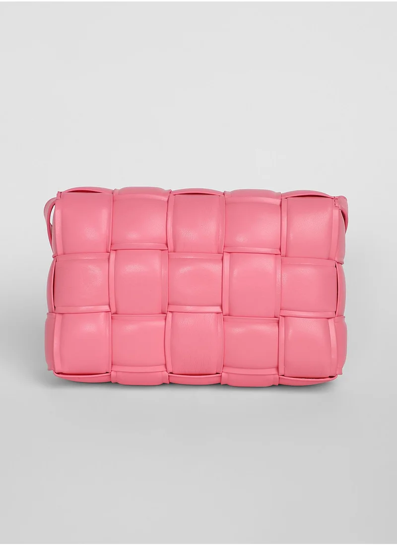 Haute Sauce The Puffy Interwine Sling Bag - Rouge Pink