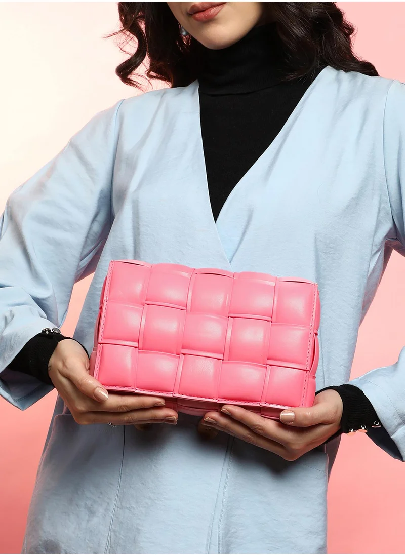 Haute Sauce The Puffy Interwine Sling Bag - Rouge Pink