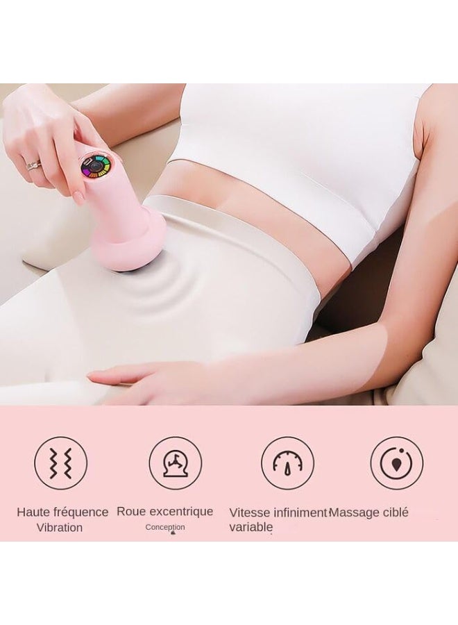 مسدس تدليك الجسم المحمول 4 رؤوس قابله للتبديل و مستويات متعدده لتخفيف آلام الجسم - Image 4