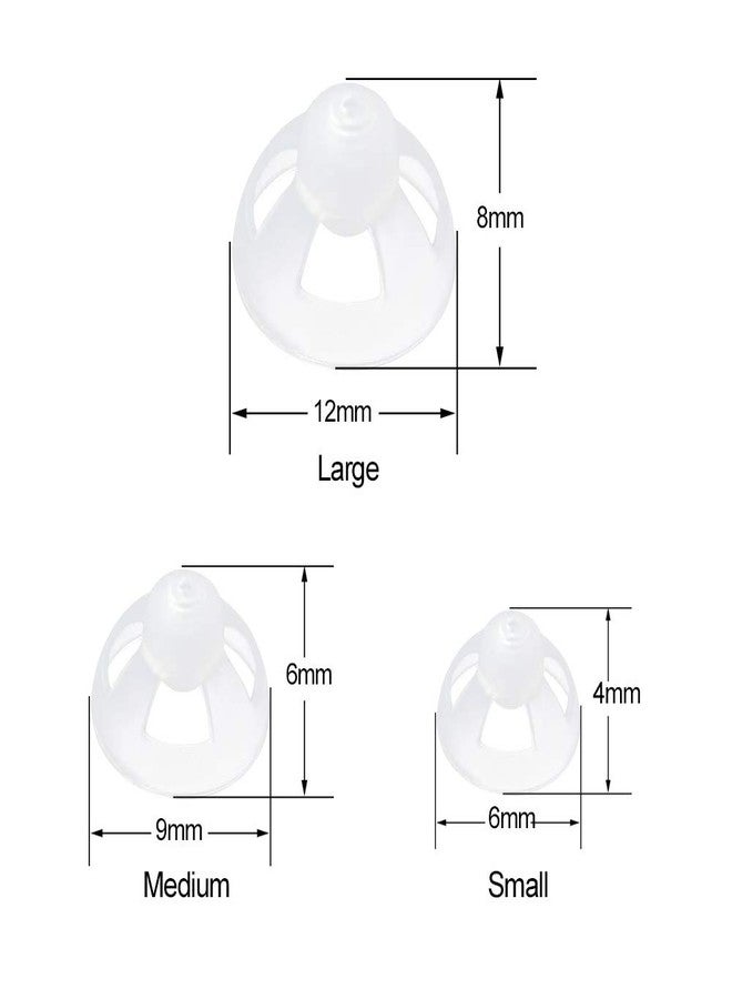 SoundLink （10 pcs） Hearing Aid Open Dome Open Vent Bass Domes for Hearing Aid Supplies (L φ12mm) - Image 4