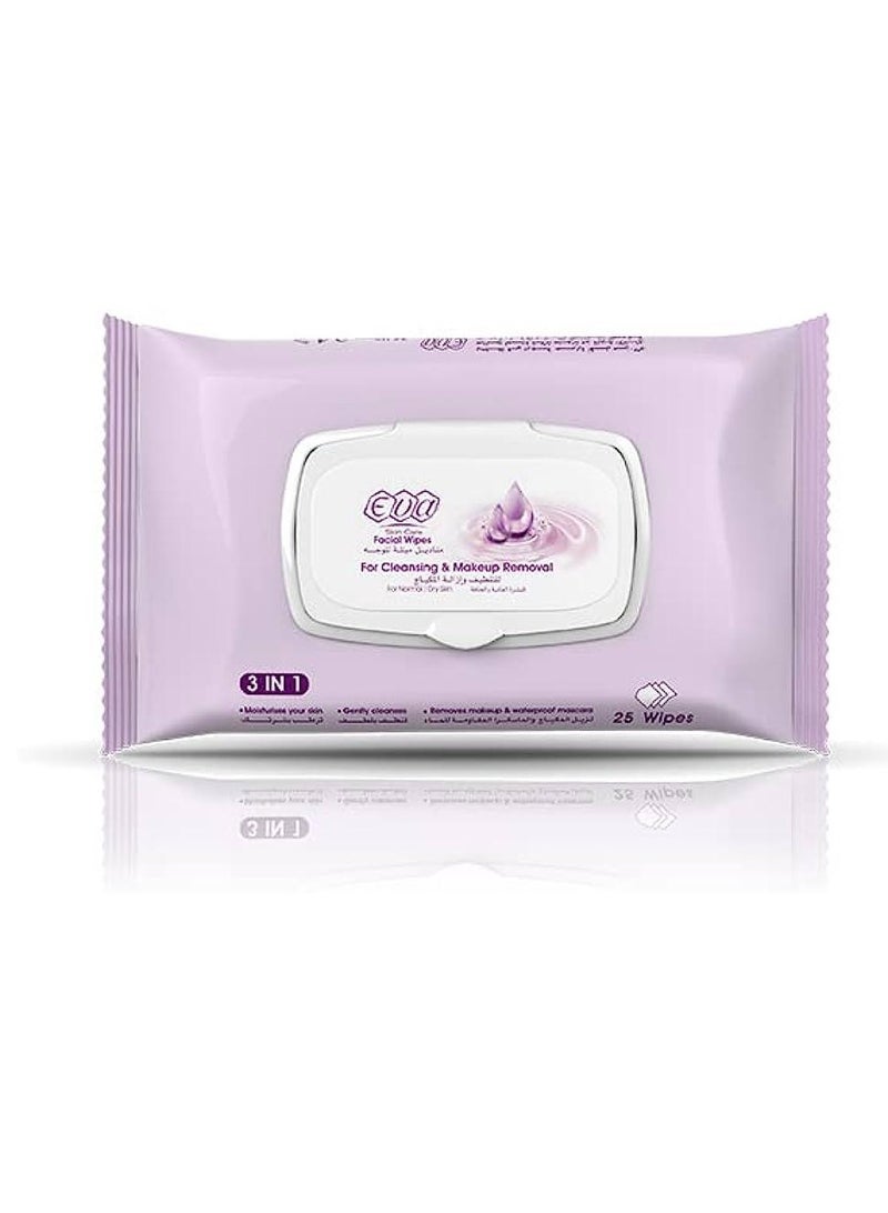 مناديل مبللة لتنظيف البشرة وإزالة المكياج للبشرة العادية والجافة 20%