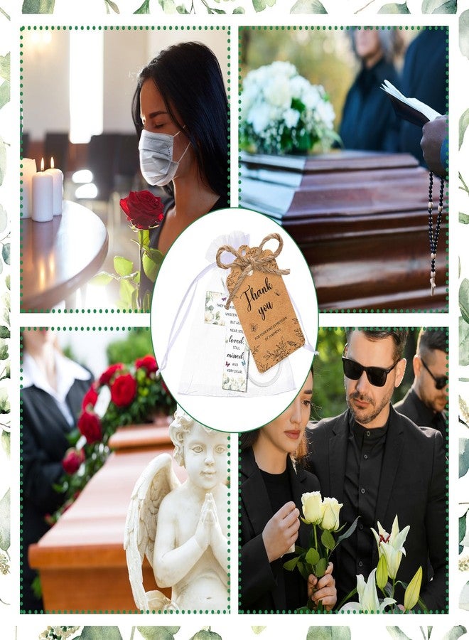 Equsion 60 Set Funeral Favors Celebration of Life Favors Acrylic Keychains for Funeral Memorial Party Guest Return Gifts(Cross) - Image 5