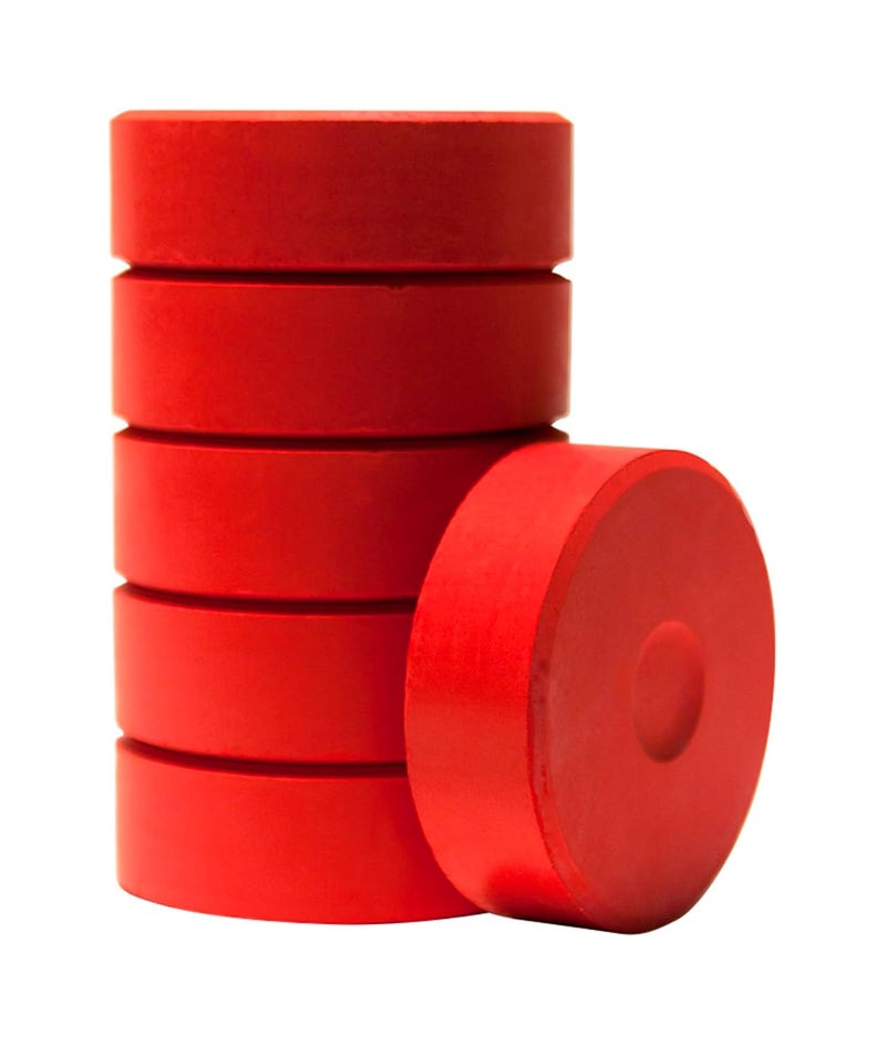 Sax Jack Richeson Large Crimson Tempera Cakes - Pack of 6 - Image 1