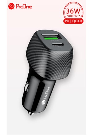 ProOne PCG19 Dual-Port 36W Fast Car Charger , PD+QC3.0 Smart Charging - pzsku/ZF5749FA86662128A95D9Z/45/_/1738343661/380ecd29-c1f9-451d-b547-071ed7da6d4e