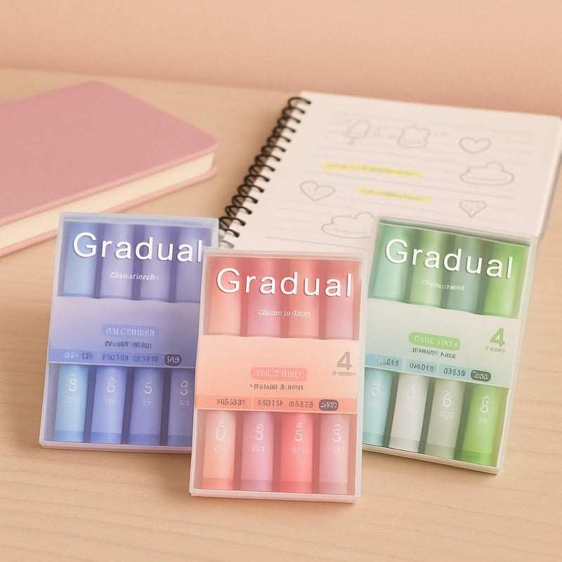 CLOSAL Aesthetic Cute Highlighter Pen || Highlighters Markers Pen || No Bleed Marker Pens with Chisel Tip || Pastel Marker Set || Aesthetic Cute Pastel Highlighters set (CY 566 Mix) - Image 1