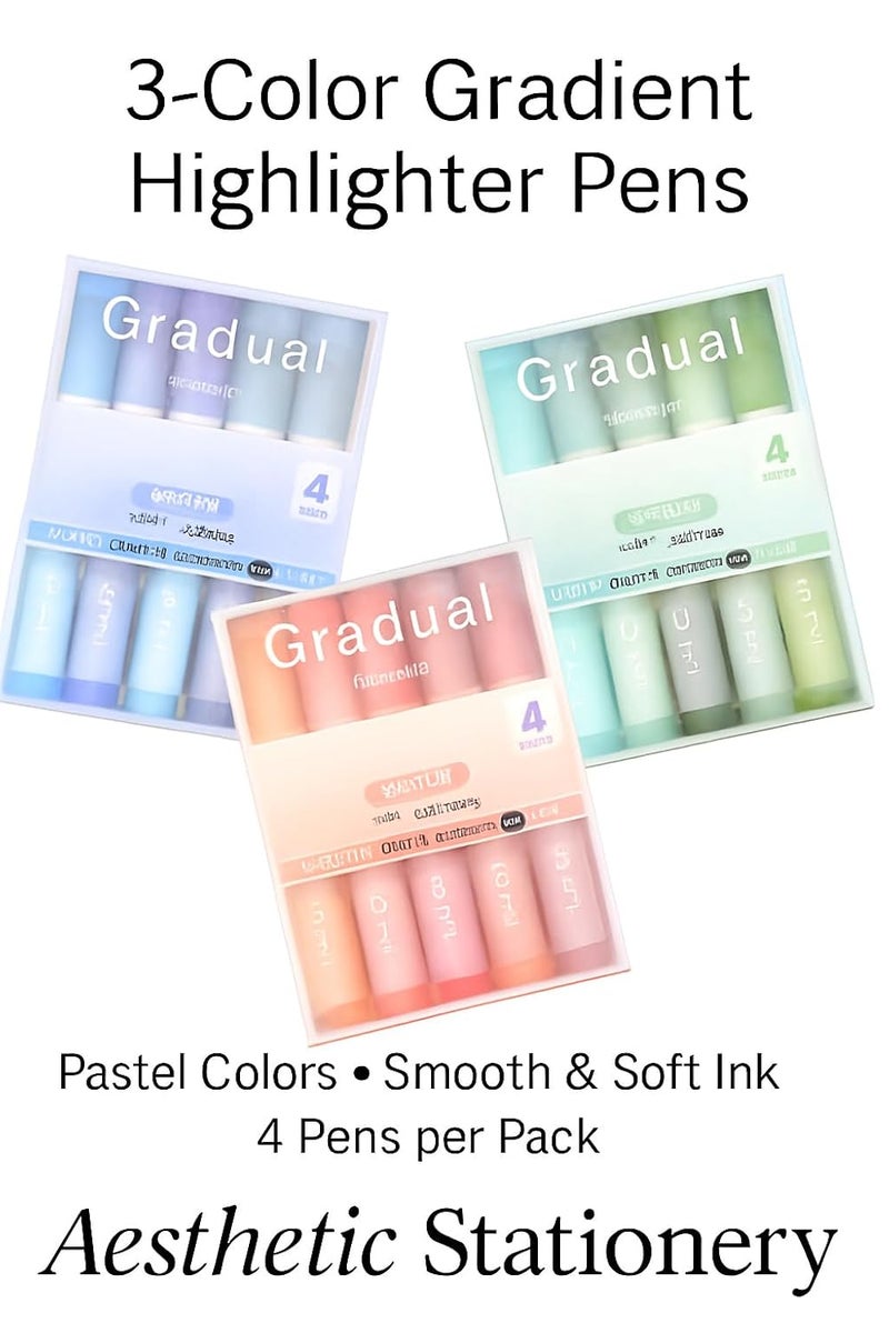 CLOSAL Aesthetic Cute Highlighter Pen || Highlighters Markers Pen || No Bleed Marker Pens with Chisel Tip || Pastel Marker Set || Aesthetic Cute Pastel Highlighters set (CY 566 Mix) - Image 3