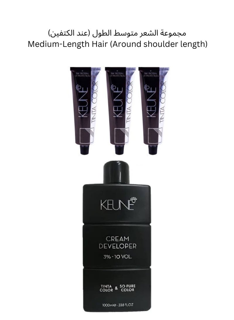 Keune Professional Ready-Made Hair Dye Formula with Developer – Long-Lasting Dark Copper Blonde (Multiple Hair Length Options) - Image 5