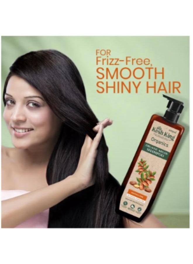 Kesh King Organic Argan Shampoo for Smooth Shiny Hair 300ML  - Image 4