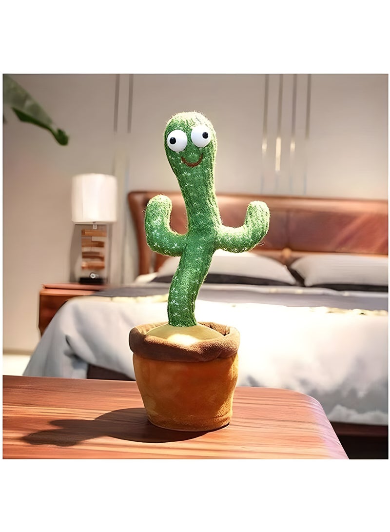 Electric Dancing Plant Cactus Plush Stuffed Toy -Green/Brown With Music For Kids ‎32 x 27 x - Image 5