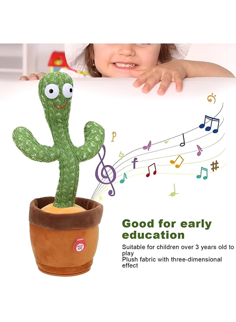 Electric Dancing Plant Cactus Plush Stuffed Toy -Green/Brown With Music For Kids ‎32 x 27 x - Image 3