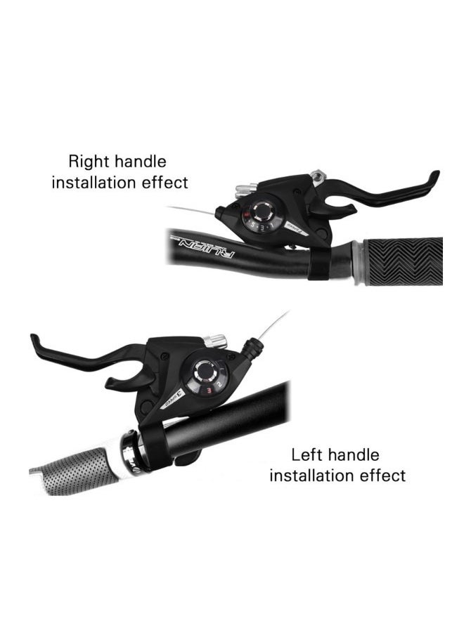 Generic - Brake Lever Combo Featuring Integrated Shifters, 3x7 Speed Shifter for optimal Bike MTB and Fixed Gear Compatibility Cables. - Image 1