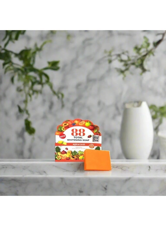 88 Total Whitening Soap With Glutathione, Vitamins C, E, A, Alpha Arbutin, And Collagen - 80g - Image 2