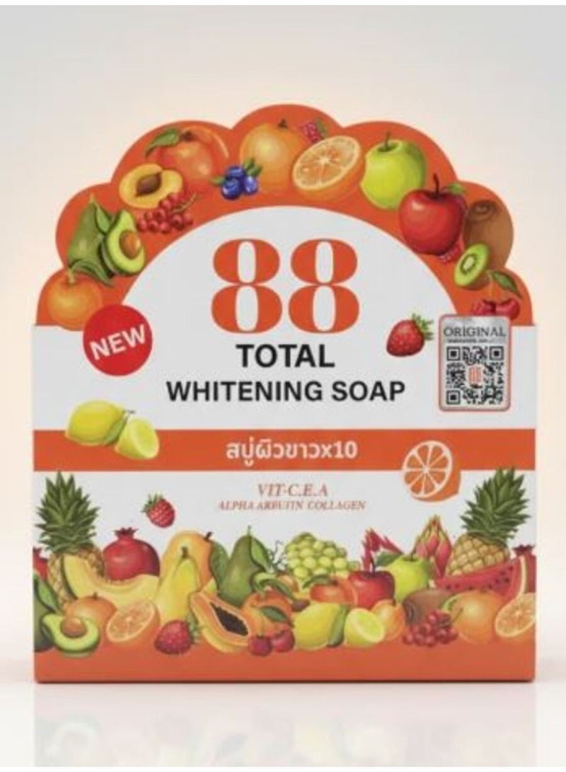 88 Total Whitening Soap With Glutathione, Vitamins C, E, A, Alpha Arbutin, And Collagen - 80g - Image 3
