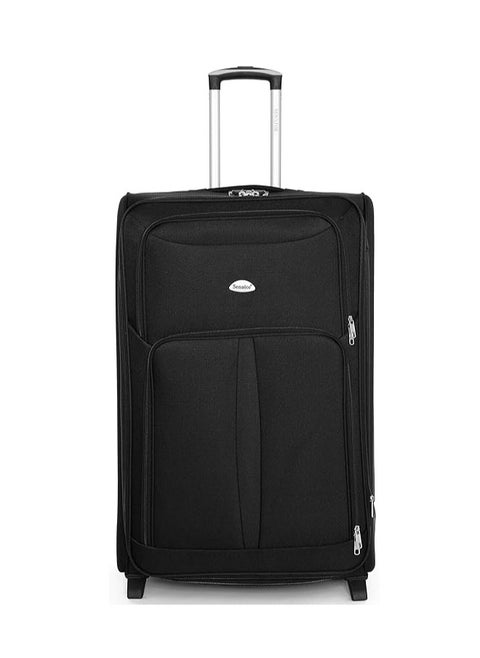 Milano Unisex Soft Shell 28" Canvas Luggage | Ultra Lightweight Stretchy EVA with 1 Pair of Wheels