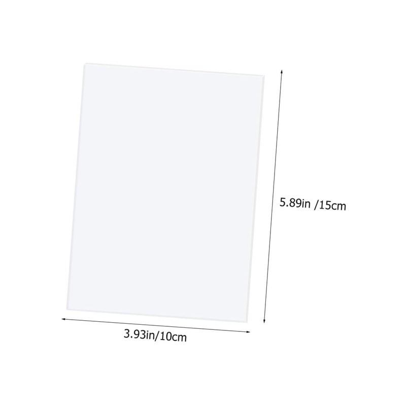10pcs Clear Acrylic Sheets Picture Frame Panels for Crafts Wedding Decor Displays - Image 3