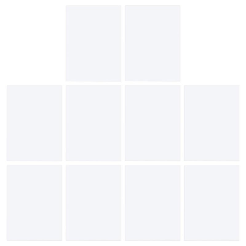 10pcs Clear Acrylic Sheets Picture Frame Panels for Crafts Wedding Decor Displays - Image 2