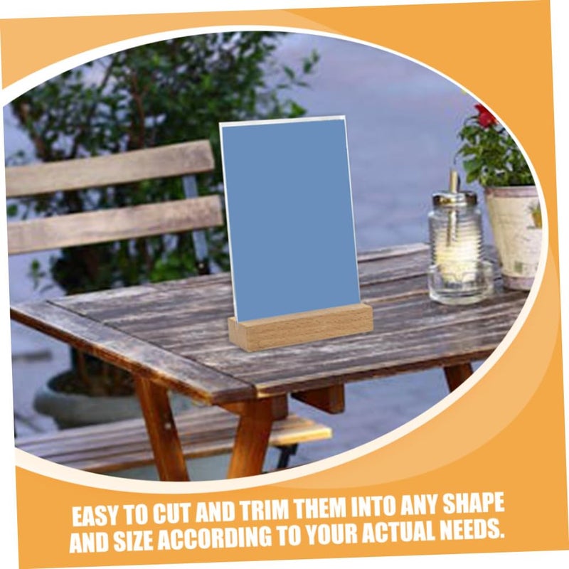 10pcs Clear Acrylic Sheets Picture Frame Panels for Crafts Wedding Decor Displays - Image 5
