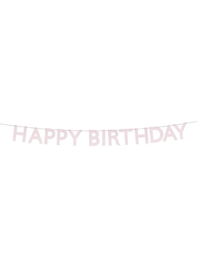 Meri Meri Pink Happy Birthday Garland