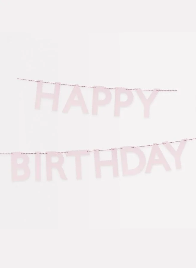 Meri Meri Pink Happy Birthday Garland