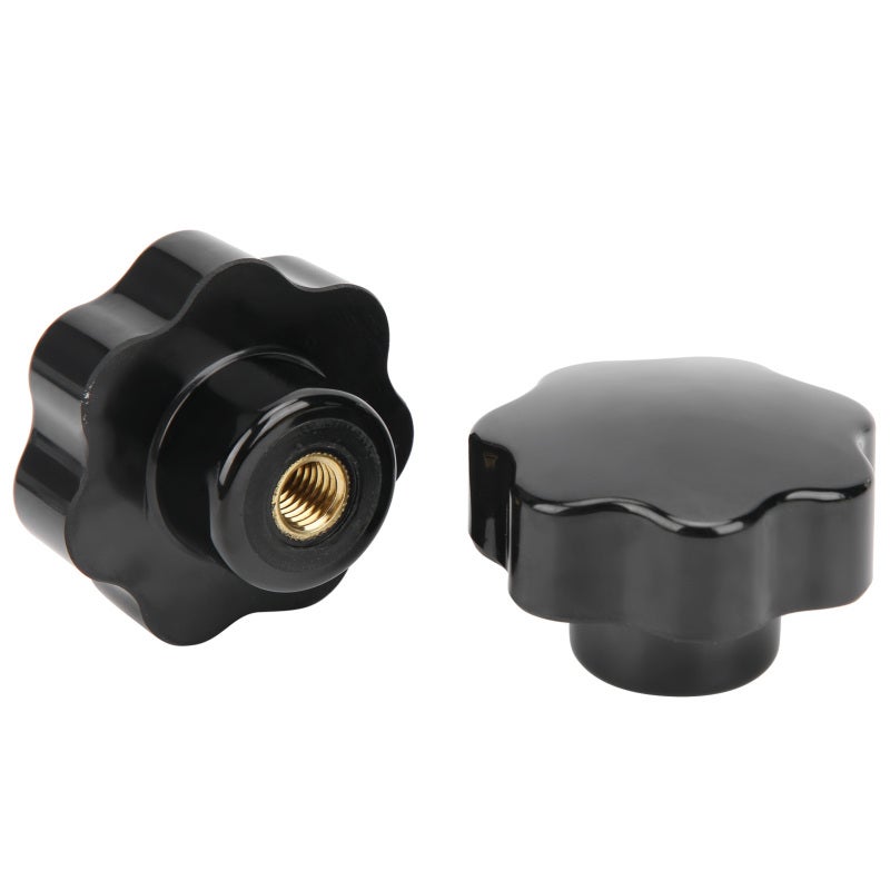 Female Thread Clamping Knob 7 Star Shape Engineering Plastic Handle - Corrosion Resistant Wear Resistant Brass Thread Clamping Knob for Industrial Machine Tool Use - Image 4