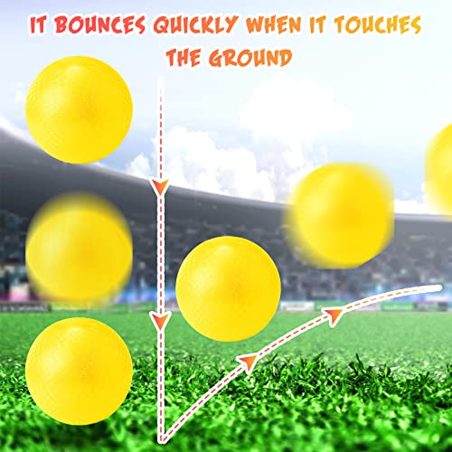 Jerify 12 Pcs Playground Balls Bulk 10 Inch Kickball Bouncy Balls for Kids Inflatable Bouncing Handball for Kids Adults Indoor Outdoor Games Gym Picnic Camp Yoga Exercise - Image 4