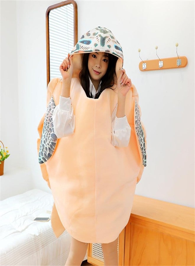 CARTBAE Creative Wearable Turtle Shell Pillows Soft and Breathable Turtle Pillows Plush Toy Party Cosplay Turtle Stuffed Animal,23.6 inches - Image 4